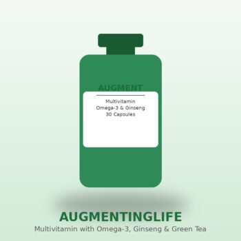 Augment-4G Multivitamin with Omega-3 Fatty Acid, Ginseng, Green Tea, Ginkgo Biloba, Grape Seed Ext., Vitamins, Minerals, Antioxidants for Complete Health, Energy, Stamina & Immunity (Pack of 30 Capsules)