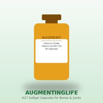 Augment-K27 Softgel Capsules Enriched with Calcium Citrate, Vitamin K2-MK7, Vit.B12, Vit.D3, Magnesium, Zinc & Boron for Bones, Muscles, Joints and Overall Well-Being (Pack of 30 Capsules)